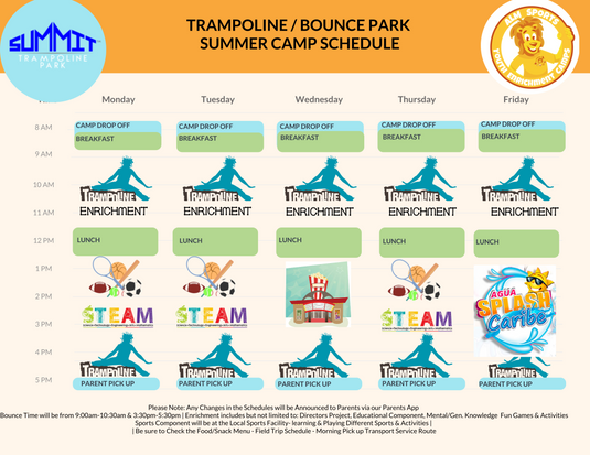 Camp Schedule