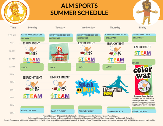 Camp Schedule