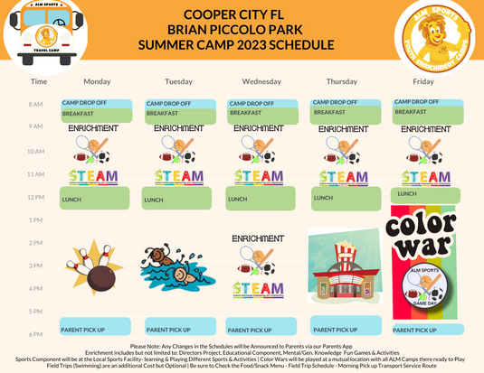 Camp Schedule