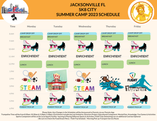 Camp Schedule