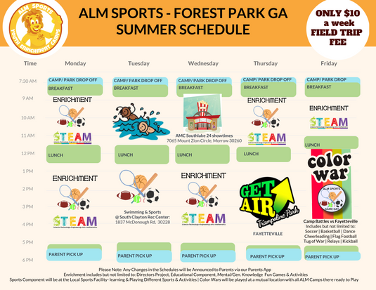 Camp Schedule